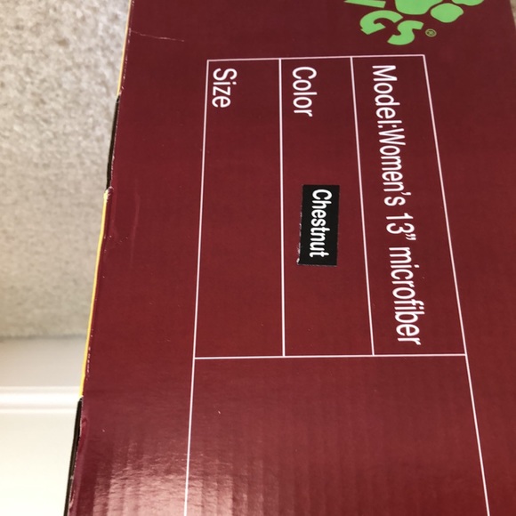 Sheepdawgs 13” microfiber chestnut color boot.    Size 9/40 Nice deep tan color. - Picture 13 of 14